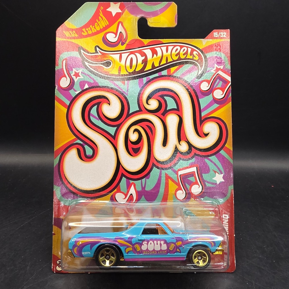 Hot Wheels '68 El Camino Soul Jukebox Series Blue Psychedelic